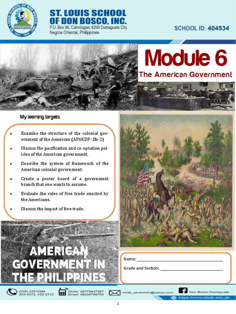 American Colonial Government in the Philippines | PDF | Philippines ...