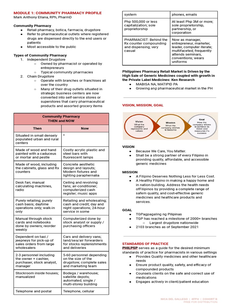 Community Pharmacy Overview in the Philippines | PDF | Pharmacy ...
