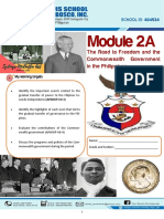 Module 2A: The Road To Freedom and The Commonwealth Government in The Philippines