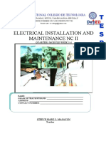 T E S D A: Electrical Installation and Maintenance NC Ii