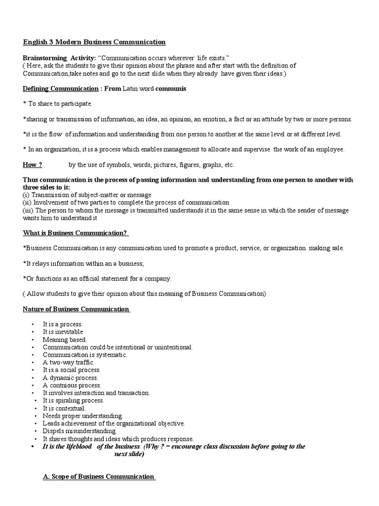 English 3 Modern Business Communication | PDF | Communication | Information