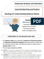 Reading 22 Slides - Understanding Balance Sheets