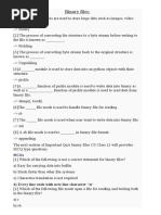 Binary Files:: D) Every Line Ends With New Line Character /N'