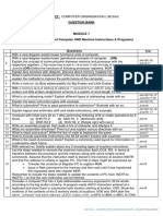 Subject: Computer Organisation (18Cs34) Question Bank