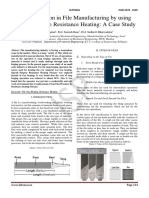 Cost reduction in file manufacturing using special resistance heating