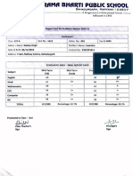 Anshuman Report Card Srbps School Bahadurgarh Haryana