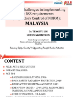 Practical Challenges in Implementing The BSS Requirements (Regulatory Control of NORM)