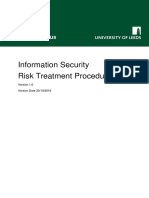 Information Security Risk Treatment Procedure: Integrated Research Campus