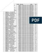 Student Data Sheet with Roll Numbers, Names, DOB and Marks