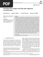 Punching Shear Design of RC Flat Slabs Supportedon Wall Corners