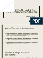 %, Ratio Strength and Other Expression of Concentration: Rheene Rose D. Bajon, RPH