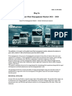 Global Smart Fleet Management Market 2021 - 2028: Blog On