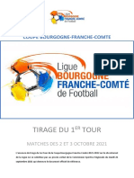 Tirage du premier tour de la Coupe de Bourgogne-Franche-Comté