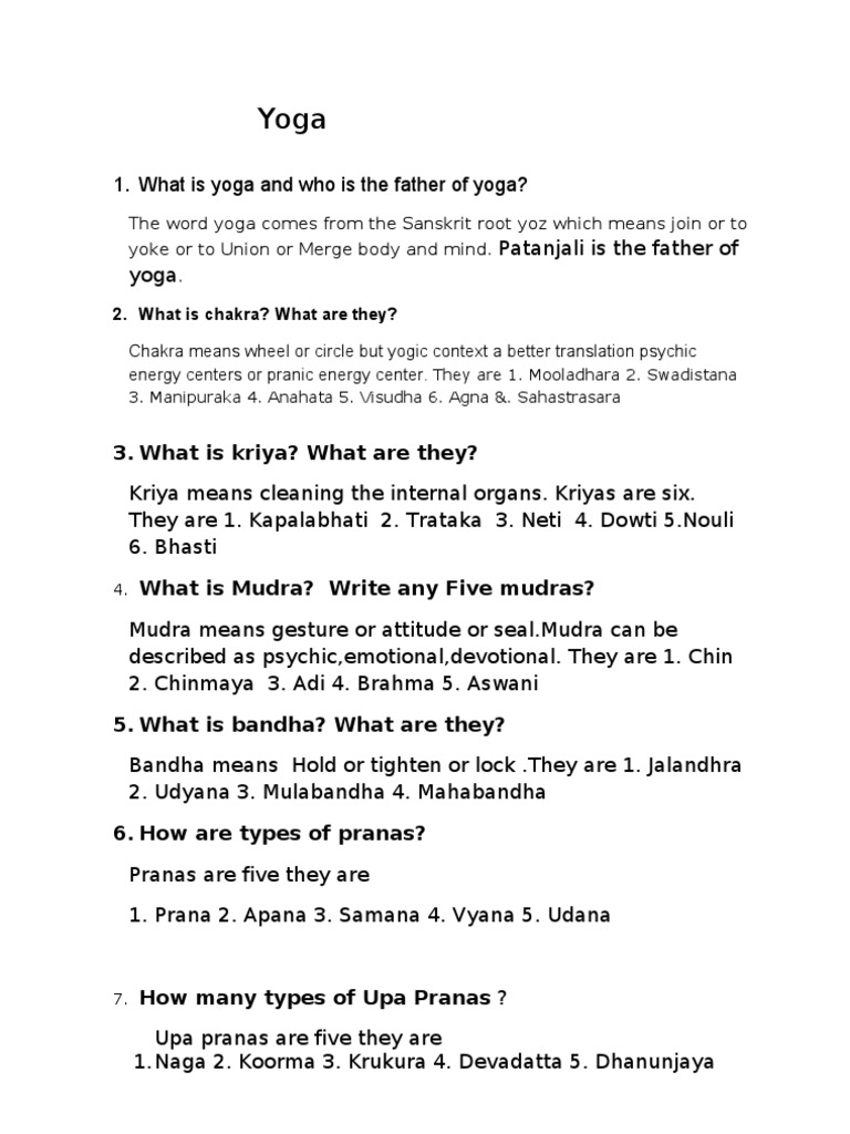 Overview of Yoga Concepts and Practices | PDF | Self-Improvement