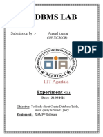 19UICS008 - Anand Kumar (DBMS Exp 1)