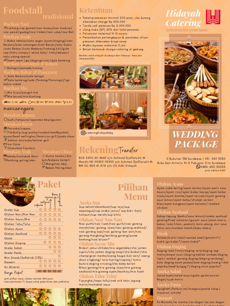 MENU PACKAGES | PDF