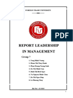 Report Leadership in Management: Group 7