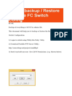 How To Backup & Restore Brocade FC Switch Config