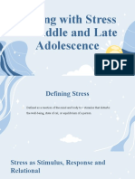 W6 - Coping With Stress in Middle and Late Adolescence