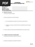 HSE Leaving Form - HR106: Section 1. To Be Completed by The Employee ...