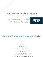 Induction of Pascals Triangle