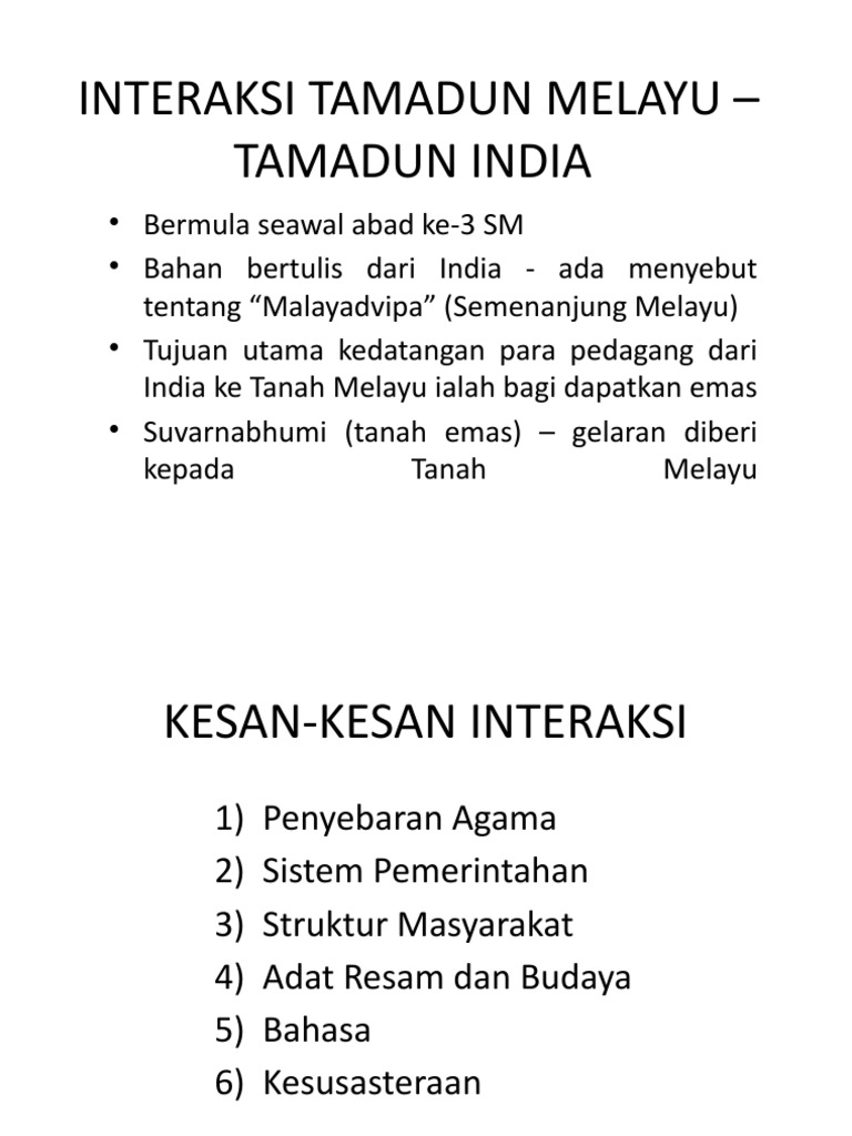 Titas Interaksi Tamadun Melayu India Pdf