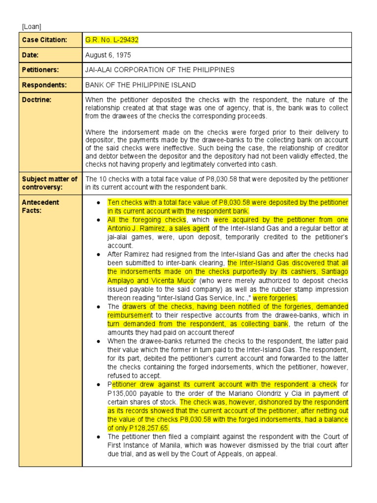 Case Citation Date Petitioners Respondents Doctrine PDF