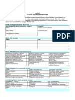 Clinical Incident Report