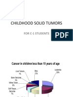 CHILDHOOD SOLID TUMORS: NEUROBLASTOMA, WILMS TUMOR, RHABDOMYOSARCOMA