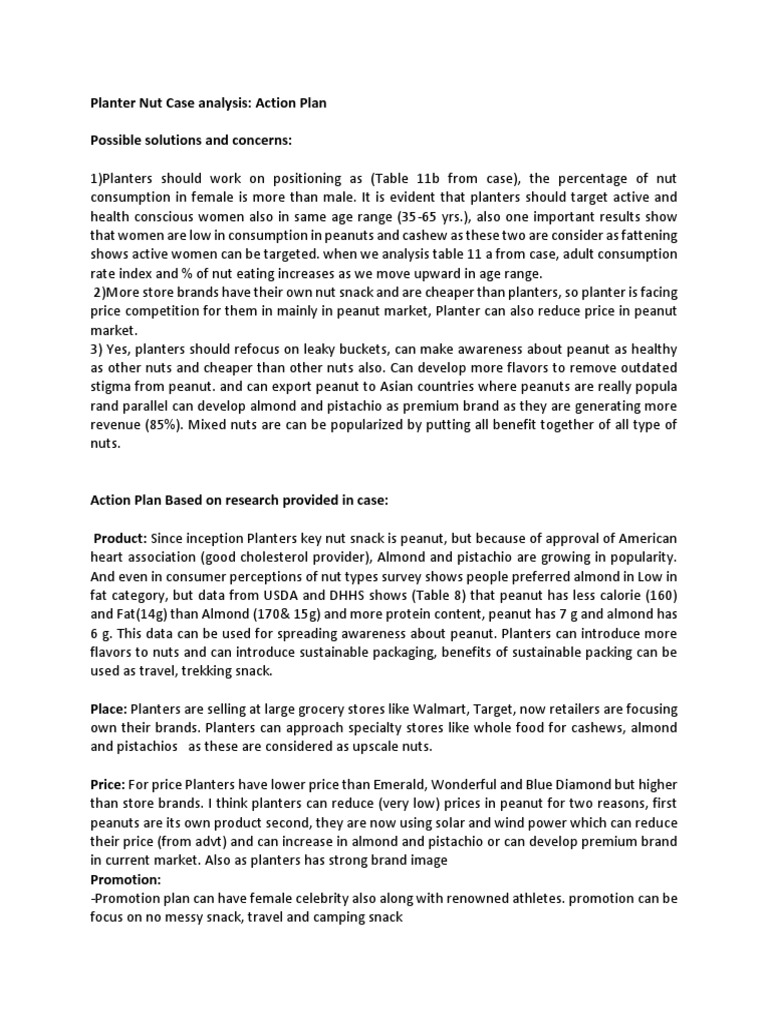 Planter Nut Case Analysis PDF Free Download Free PDF Peanuts Brand