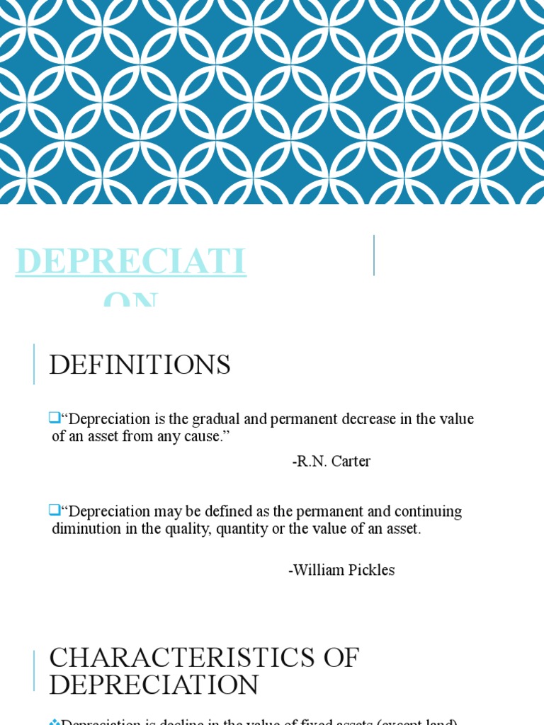 Depreciation PDF Depreciation Book Value