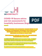 UKHospitality - England (UK) UKHospitality Guidance For Hospitality Businesses