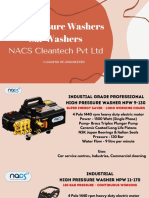 High Pressure Washers Car Washers: NACS Cleantech PVT LTD