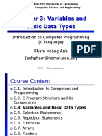 CO1003 - Chapter 3 - Variables and Basic Data Types