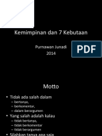 Kemimpinan dan 7 Kebutaan. Purnawan Junadi 2014