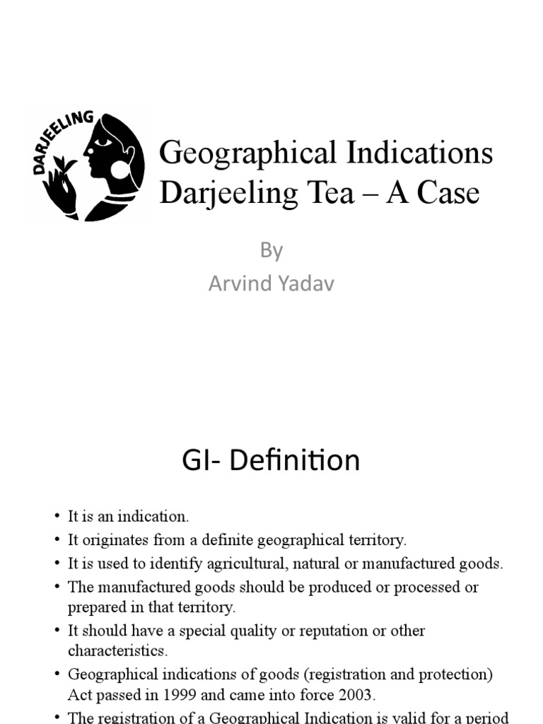 Darjeeling Tea: A GI Case Study | PDF | Tea | Geography