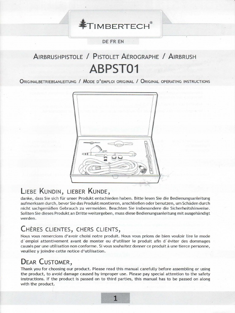 Istruzioni Aerografp Timbertech ABPST01 | PDF