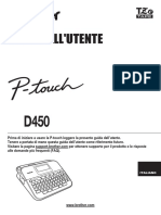 Manuale d'Uso Ptd450 Ita Ug d0130c001 03