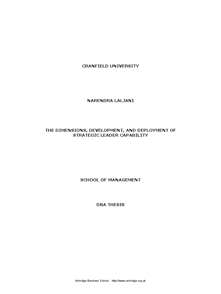 The Dimensions Development PDF Occam's Razor Leadership