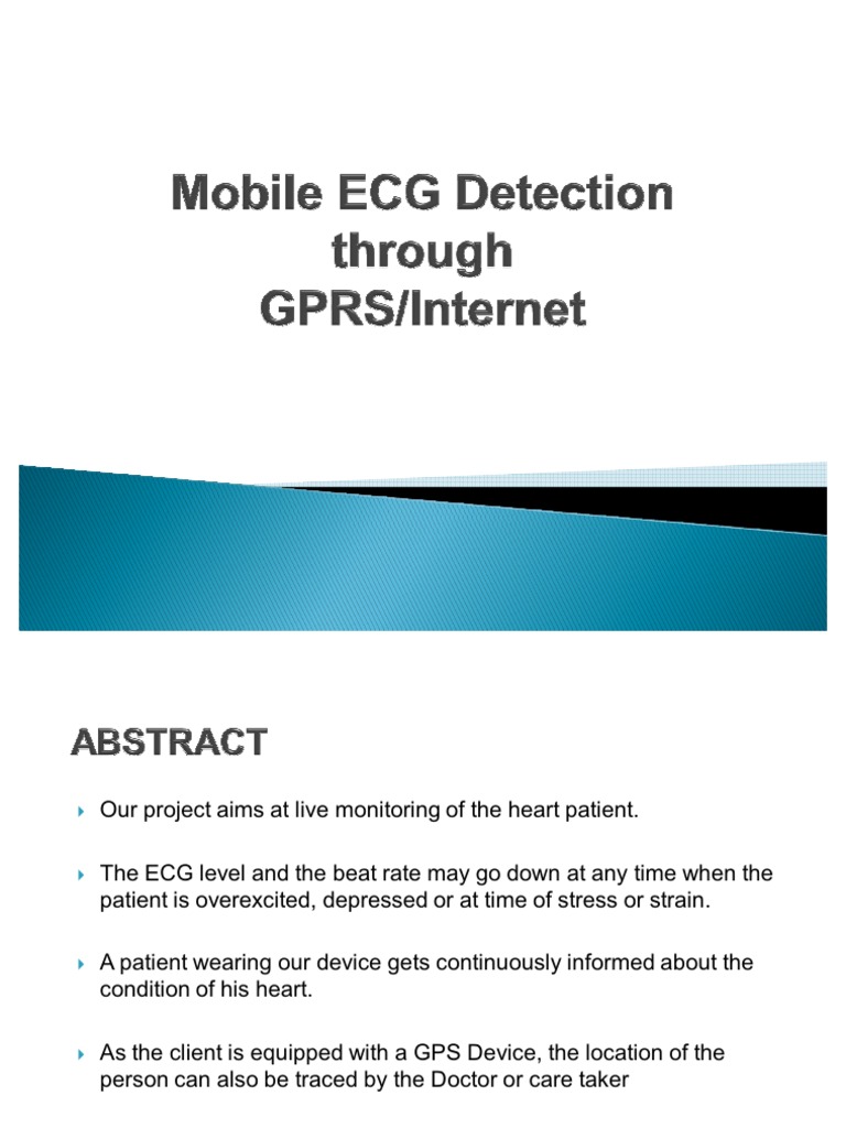 Mobile ECG Detection Through | PDF | Server (Computing ...