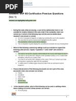 Answers: SAP SD Certification Premium Questions (Vol. 1) : Answers Are Highlighted With Green Color