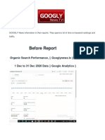 Before Report: Organic Search Performance, - Googlynews - TV