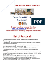 Engineering Physics Laboratory: Course Code-PHY119 Practical-02