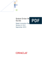 Siebel Order Management Guide: Siebel Innovation Pack 2013 Version 8.1/8.2 September 2013