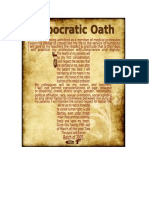 Hippocratic Oath Scroll