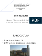 Trabalho de Bioseguridade Na Suinocultura