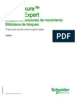 Ecostruxure™ Control Expert: Bloques de Funciones de Movimiento Biblioteca de Bloques