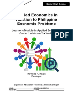 Applied Economics in Relation To Philippine Economic Problems