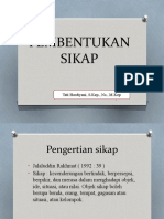 Pembentukan Sikap