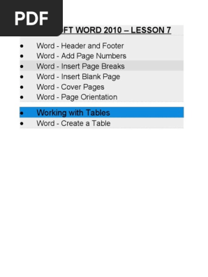 Microsoft-Word-2010-LESSON-7